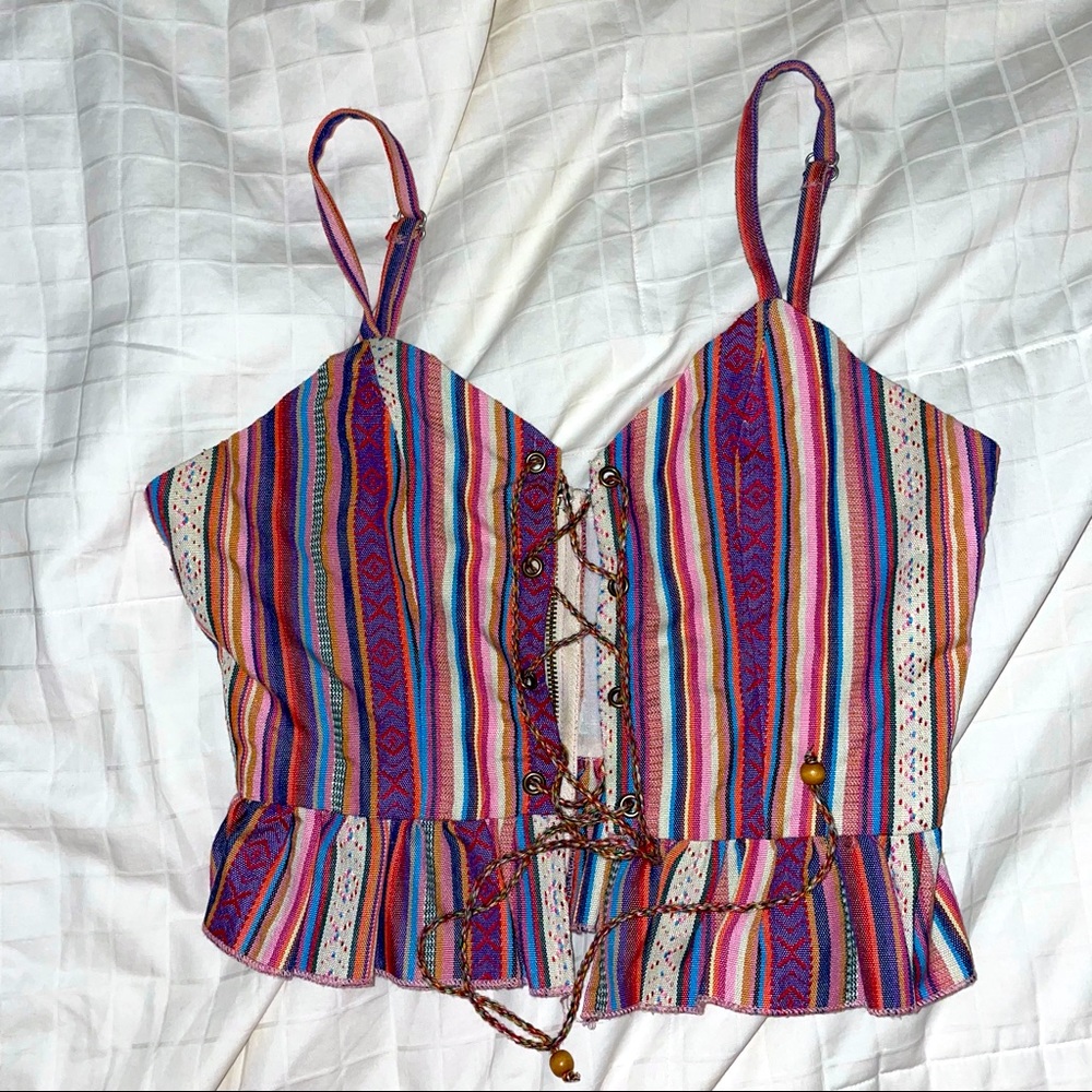 Peplum vintage crop top from LF